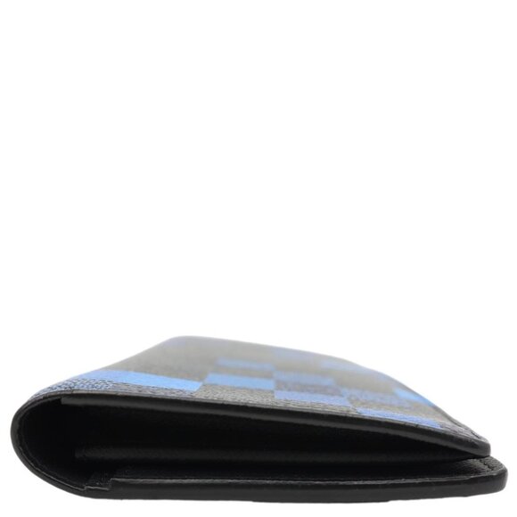Louis Vuitton  Brazza Damier Graphite Pixel Wallet Blue - Picture 7 of 11